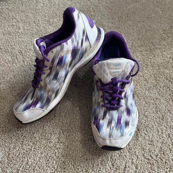 Ryka Grafik Running Shoes Women's Size 10 WIDE Studio Dance Sneakers Athletic - Picture 1 of 12
